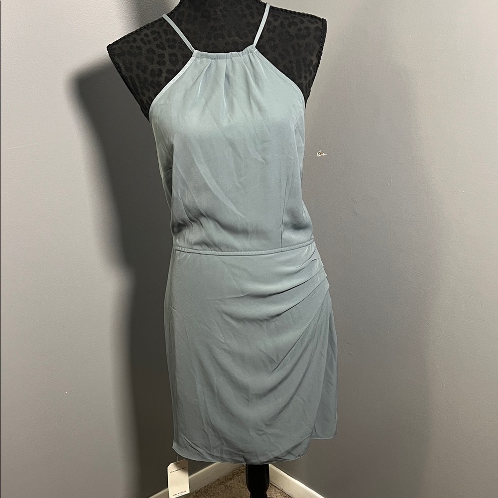 Abercrombie & Fitch Elegant Gray Halter Dress size Medium NWT
